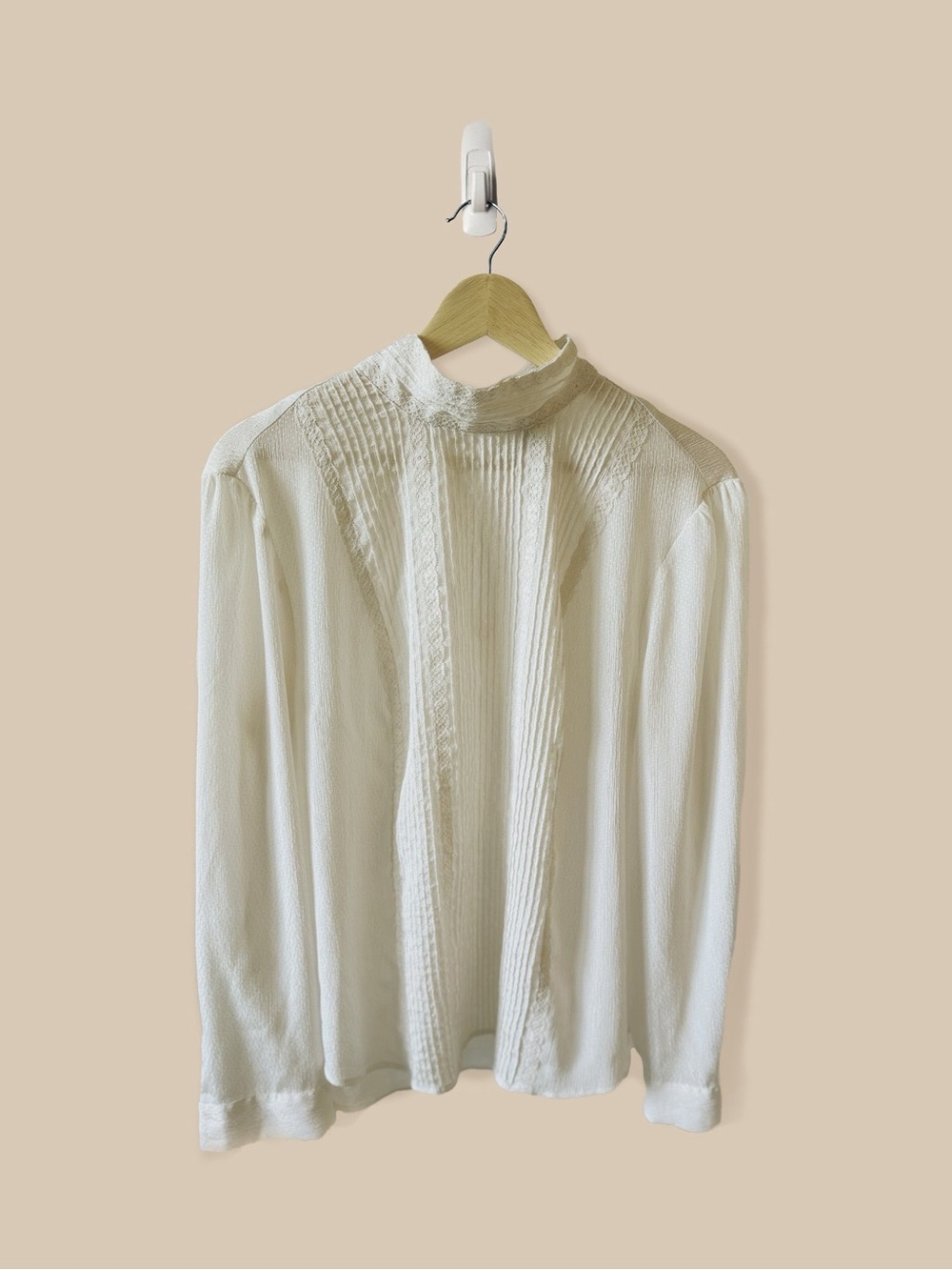 Victorian Mock-Neck Blouse (XL)